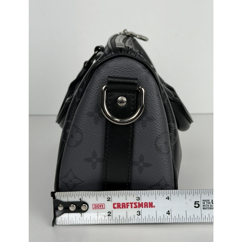 Louis Vuitton Keepall Bandouliere 25 Monogram Eclipse Reverse Coated Canvas F2 - Picture 12 of 16